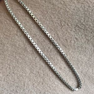Tiffany & Co. silver box chain necklace